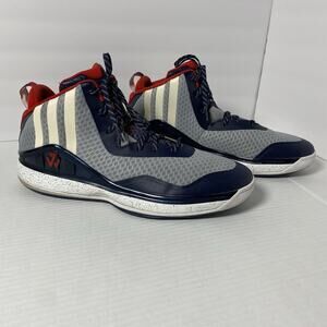 Adidas John Wall 1 Gray Basketball Mens Shoes 13 Sneakers Athletic High Top Sig‎